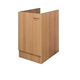 RIWAA - Küchen-Spülenschrank Marple - 1-türig, 50 cm breit - Buche - Made in Germany