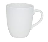 Set aus 12 Stück Tassen 300 ml aus echtem Porzellan, auch zum Bemalen bestens geeignet Porzellantassen Tasse Becher für Tee Kaffee Milch Cappuccino