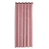 KUIKUI Voile-Vorhang im Sternen-Stil, verschönern Sie die natürliche Schönheit Ihres Zimmers mit ausgehöhltem Design