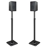 Mounting Dream Lautsprecherständer höhenverstellbar für Satelliten bis zu 5KG, 2er-Set Bodenständer