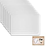 Kunststoff Platzdeckchen,Tischset Transparent abwaschbar,rutschfest Abwaschbar Tischsets 40 * 30cm(8 Pack)