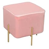 KAyziu Fußhocker, Samt-Aufbewahrungs-Fußhocker, Ottoman-Fußhocker, Sitz, gepolsterte Fußstütze, Hocker, Schlafzimmer, Wohnzimmer, Ankleidezimmer (Farbe: 2)