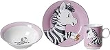 Ritzenhoff & Breker Kindergeschirr-Set Happy Zoo, 3-teilig Zebra Zoe