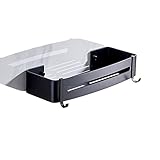 OUSIKA Duschregal Punch Free Badezimmerregale Organizer Duschaufbewahrung Eckregale ohne Bohren Wandmontiertes Aluminium-WC-Shampoo-Halter-Regal Ablagen