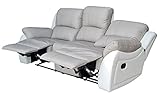 Mapo Möbel Voll-Leder Fernsehsofa Relaxsofa 3-Sitzer 5129-3-237-W