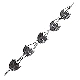 YARNOW 1Pc Luminum Regen Regen Kette Regen Ketten für Dachrinnen Regen Ketten Kette Ablauf Regen