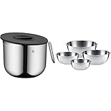 WMF Function Bowls Rührschüssel mit Deckel 2,5l, Schüssel 18,5 cm & Gourmet Schüsselset 4-teilig, Edelstahl Schüsseln für die Küche 0,75l - 2,75l, Rührschüssel, Salatschüssel, Servierschüssel