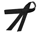 TeeYee Frauen Damen Obi PU Leder Gürtel einfarbig Bereit Tailleband 172cm schwarz