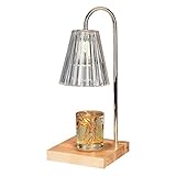 Kerzenwärmer-Lampe, dimmbare Kerzenwärmer-Laterne mit Timer, Schlafzimmer-Nachttisch-Aroma-Lampen-Stimmungslicht mit Kristall-Lampenschirm for Duft und Dekoration zu Hause ( Color : Timer Switch , Siz