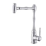 AANAN Wasserhähne, Küchenarmatur Sus304 Küche Kalt Und Heißer Wassermischer Wasserhahn Edelstahl Geschirrspüler Wasserhahn Antiker Küchenspüle Wasserhahn Wasserhahn