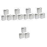 HEMOTON 15 Stück Kaffeebohnenpulver-Blechdosenbehälter Mit Deckel Mehlbehälter Blechdosen Mit Deckel Teedosen Kaffeebohnenbehälter Tee-Vorratsdose Blechdose Kleine Teedose Zur