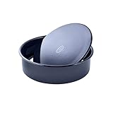 Dr. Oetker 2363 Oetker Hebeboden Ø 28 cm BACK-LIEBE EMAILLE, runde Backform mit schnitt- & kratzfester Emaille-Versiegelung, Kuchenform für köstliche Torten (Farbe: Blau), Menge: 1 Stück