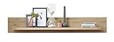 nicht zutreffend Wandboard Wandregal Wandpaneel | Braun | Wildeiche Bianco | Breite 160 cm
