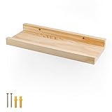 LNSYSNS Wandregal Holz, Wandregal Kiefernholz, EIN Wort Wandregal, Wandregal 30 cm Lang, Floating Shelves, Regal Holz Wand Indoor Original Holzsti, Wandregale für Das Küche