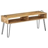 Lowboard mit Stauraum, TV Schrank Fernsehschrank TV Board TV Bank Fernsehtisch Medienkonsole für Wohnzimmer, Unterhaltungsraum, 110 x 35 x 45 cm Braun