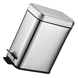 Alipis Edelstahl-Mülleimer Tragbare Katzentoilette Edelstahlbehälter Mit Deckel Dekorativer Mülleimer Mülleimer Für Den Außenbereich Mülleimer Abfallkorb Hausmülleimer
