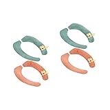 Zerodeko 4 Paar Paste Wc-Sitz Kinder Wc-Sitzbezüge Wc-Sitzwärmer Winter-Wc-Sitzmatte Gepolsterter Wc-Sitzbezug Waschbare Wc-Sitzauflage Flauschige Wc-Sitzauflage Wc-Wärmer