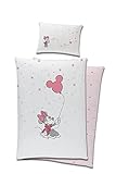 Babybettwäsche Disney Minnie Mouse 100x135 cm + 40x60 cm 100% Baumwolle in Rosa