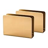 2 STÜCKE Goldener Serviettenhalter Aus Edelstahl Für Tische, Moderner Metall-Cocktailpapier-Serviettenspender Für Küchenarbeitsplatte, Restaurantbar