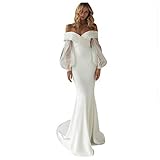 MKIUHNJ Abendkleider Elegant für Hochzeit Sommerkleid Damen Ärmel V-Ausschnitt Party voll reizvolle Spitze Winter-Sessel Damenkleid Elegante Kleider Damen