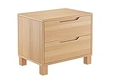 Erst-Holz® Nachttisch Buche Nachtkästchen Bettkommode Nachtschrank mit Schublade 90.20-K43