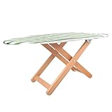 Z-W-DONG Schlafzimmer Bügelbrett, Ergonomie Holz Bügelbrett Desktop-Durable Bügeltisch, Geeignet for Bügelhalsbänder, Schultern, Blau/Grün Bügelbretter (Color : Green, Size : 77 * 37 * 40CM)