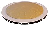 Luce Ambiente Design LED Deckenleuchte Moon,Wandlampe aus Metall in der Farbe Gold,dimmbare Deckenlampe,moderne Wandleuchte,24 Watt,3500 Kelvin