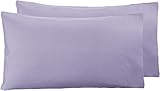 Amazon Basics - Kissenbezug, Mikrofaser Lavendelfarben - 2er-Set