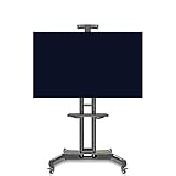 TV Standfuss, TV-Wagen, mobiler TV-Ständer mit Rädern für 32 bis 65 Zoll LCD-LED-OLED-Flachbildschirm-Plasma-TV, kommerzielle Haushalts-Display-Regal-TV-Halterungen