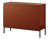 Selsey BEMMI Sideboards, Melamine, Ziegelrot, 100 cm breit