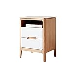 GRFIT Nachttisch Holzbettkabinett Lagerschrank Modern Lagerkabinett Wohnzimmer Schlafzimmer Nachttische Schublade Kleine Schrank Regal Höhe 21.65 Zoll Nachtschrank Nachtkommode