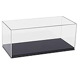 HMF 46804 Acryl Vitrine/Schaukasten für Modellautos, Figuren | 34 x 16 x 14 cm | Transparent