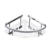 YARNOW Regal Für Eckregale Aus Edelstahl Regale Für Lagerregale Eckrahmen Eckregal Aus Edelstahl Lagerregal Eckregal Korblagerregal Silbernes Einlagiges Eckregal