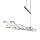 Briloner Leuchten LED Pendelleuchte, Pendellampe dimmbar via Wandschalter, 1890 Lumen, 6 W, Aluminium