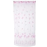 KUIKUI Voile-Vorhänge mit Blumenmuster, leicht und atmungsaktiv für ein friedliches Ambiente