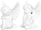 FLYIFE Skulptur 2 Stück Harz-Engel-Ornament, Baby-Dekoration, Heimdekoration, Outdoor-Geschenke, Wohnaccessoires, Sammlermodell, Statue Statue