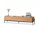 ARINAL Moderner TV-Ständer TV-Ständer mit 4 Schubladen und Beinen aus Edelstahl, Wohnzimmer-Aufbewahrungsschrank, TV-Konsole, Unterhaltungszentrum Medienkonsole (Color : L-205cm)