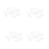 CYA 4X Edelstahl Lagerung Regal Schlags Freie Küche WC Wand Behang Lager Regal Große