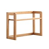 AOKLEY Bücherregal Bookshelf-Desktop offenes hölzernes kleines Bücherregal-Magazin CD Rack Schlafzimmer Küchenregal Höhe 15,74 Zoll Aufbewahrungsregal