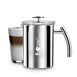 Bialetti Cappuccinatore, Perfect Cream, Für alle Herdarten geeignet (auch Induktion), Spülmaschinenfest, 330 ml, Edelstahl