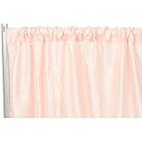 CV Linens 8512us TAFT-Hintergrundplatte, 3 m x 1 m, Akkordeon, Rouge/Roségold, 1 Stück Vorhang