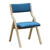 Hocker Stuhl Klappstühle Klappstuhl aus massivem Holz Tragbarer Esszimmerstuhl mit abnehmbarem und waschbarem Stoffkissen Campingstühle (Farbe: D)