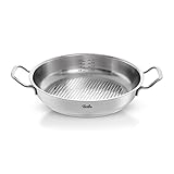 Fissler Original-Profi Collection / Edelstahl-Servierpfanne (Ø 28 cm, 3,0L) runder Bräter, hoher Rand, unbeschichtet - Induktion