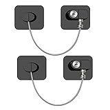 2 x Kühlschrank Schloss mit Schlüssel ohne Bohren für Kinder und Haustier, Geeignet für Kühlschränke, Waschmaschinen, Schränke, Kleiderschränke, Toiletten, Weinkühler, Fenster