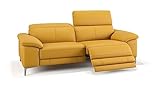 sofanella - Ledercouch Siena 3-Sitzer Echtleder Sofa