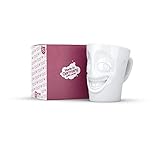 FIFTYEIGHT PRODUCTS / Tassen / Henkelbecher „Witzig' (Porzellan, 350ml, weiß, Made in Germany)