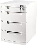 Aktenschrank Papierkram Schubladen - A4 Papier-Organizer Schubladenturm, Aufbewahrungsschubladen Organizer (Farbe: 29,5 x 39,4 x 42,9 cm, Größe: 4)