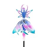 Pomrone Windrad Garten Ballerina Windmühle Windrad Mit MetallPfahl Plastik Windspiele Für Draußen Stehend Garten Balkon Ballerina Windspiele