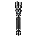 Wiederaufladbare LED-Taschenlampe Hohe 90000 Superhelle, zoombare, wasserdichte Taschenlampe Leistungsstarke Taschenlampe für Camping-Notfälle Bad Lampen Decke Klein