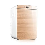 25L Mini-Kühlschrank Für Schlafzimmer Auto-Kühlschrank Lebensmittelwärmer & Getränkekühler Tragbarer Kompakter Persönlicher Kühlschrank Für Autos, Wohnungen, Büros (Color : Gold, Size : Dual core)